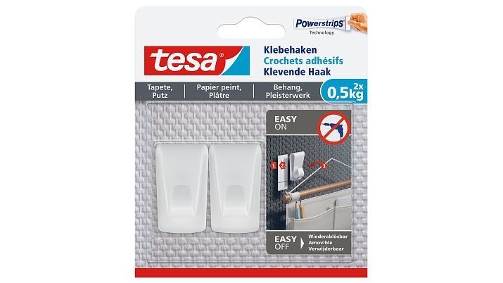 EAN 4042448537140 - TESA 77780 Interior Colgador Blanco 2 pieza(s) imagen 1