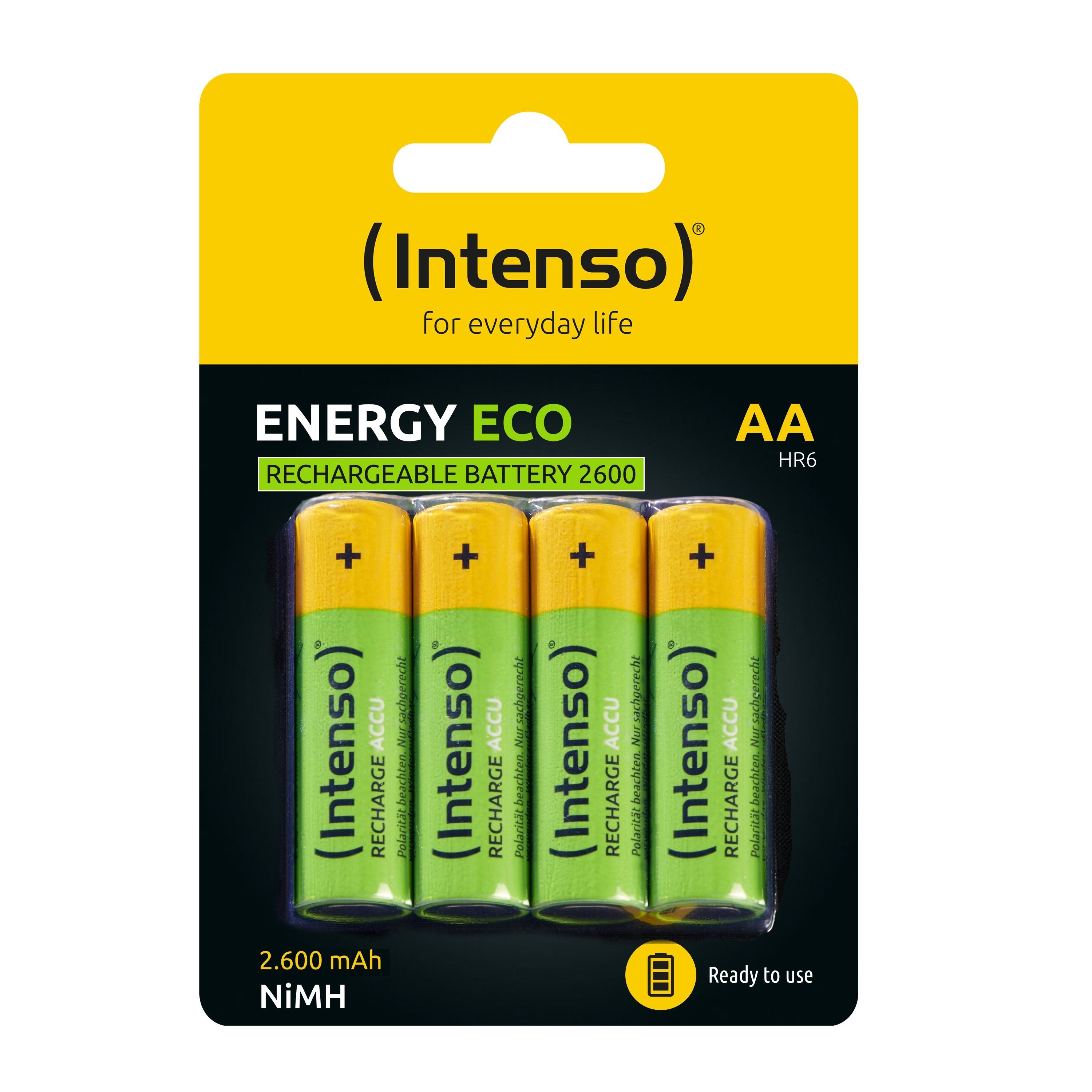 Intenso Akku Nimh, Mignon, Aa, Hr06, 1.2v/2600mah