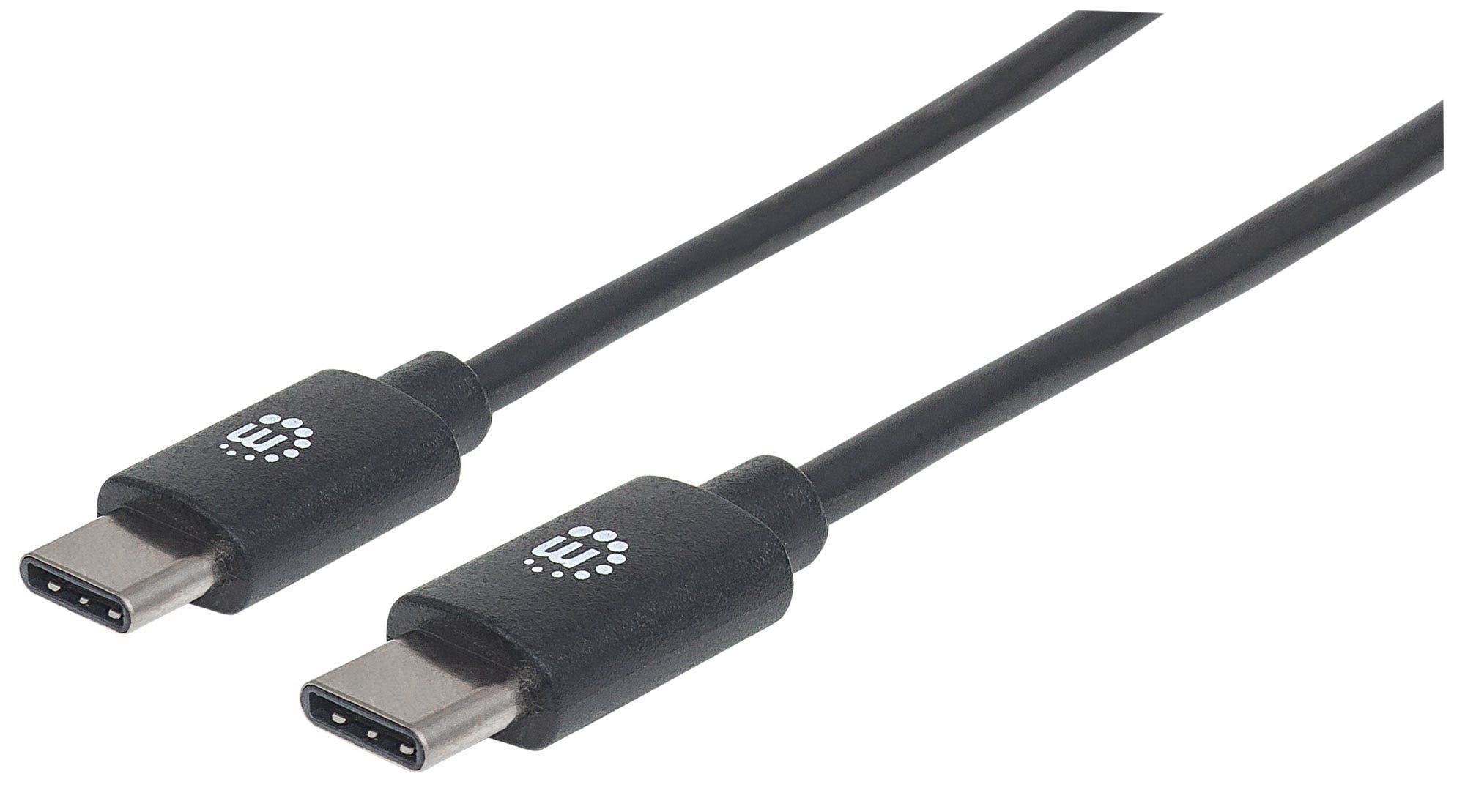 Manhattan Cable Usb 2.0 C 2m Hi-Speed Usb 2.0 Tipo C 480 Mbps 2 M Negro
