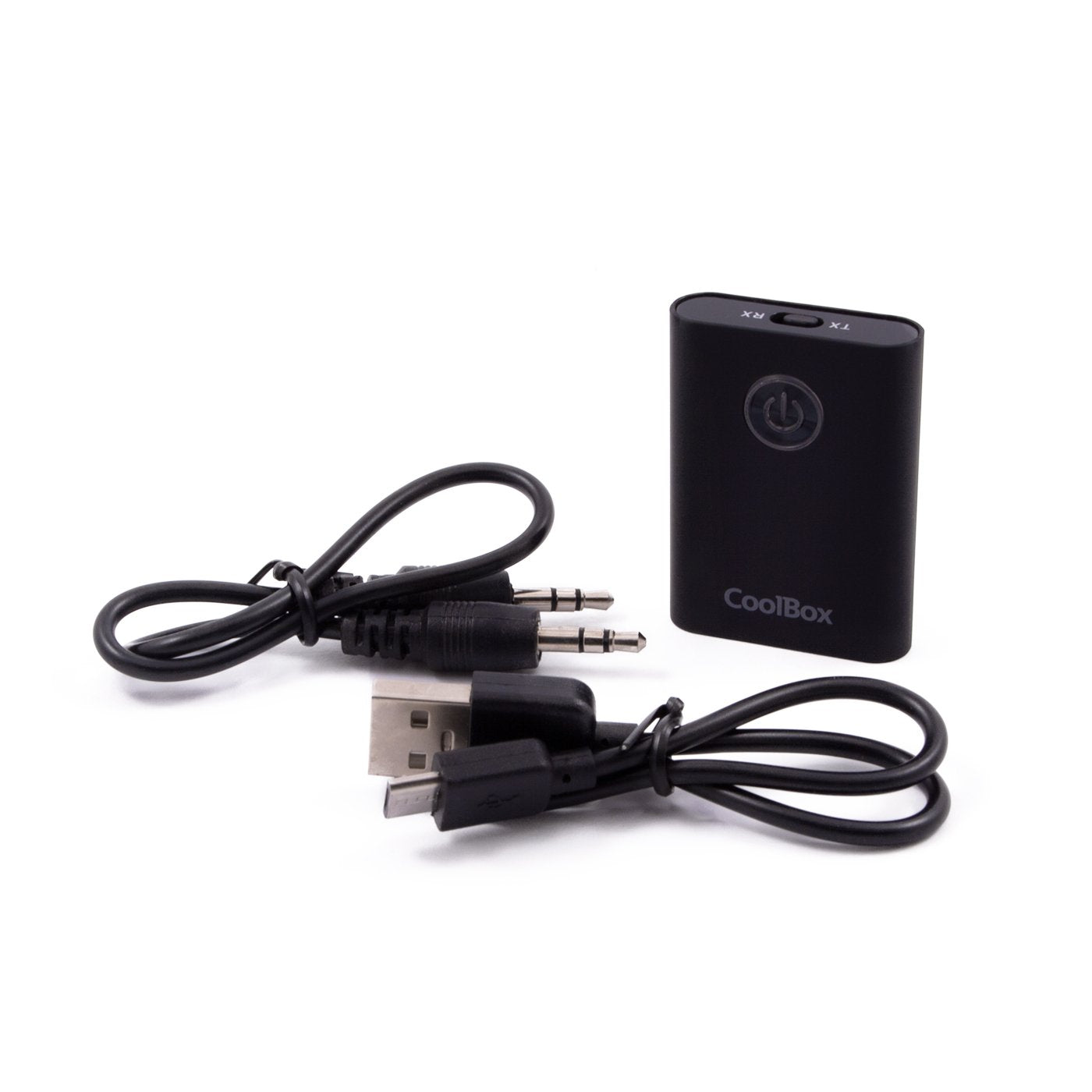 EAN 8436556145759 - CoolBox COO-BTALINK transmisor de audio inalámbrico 3,5 mm 15 m Negro imagen 1