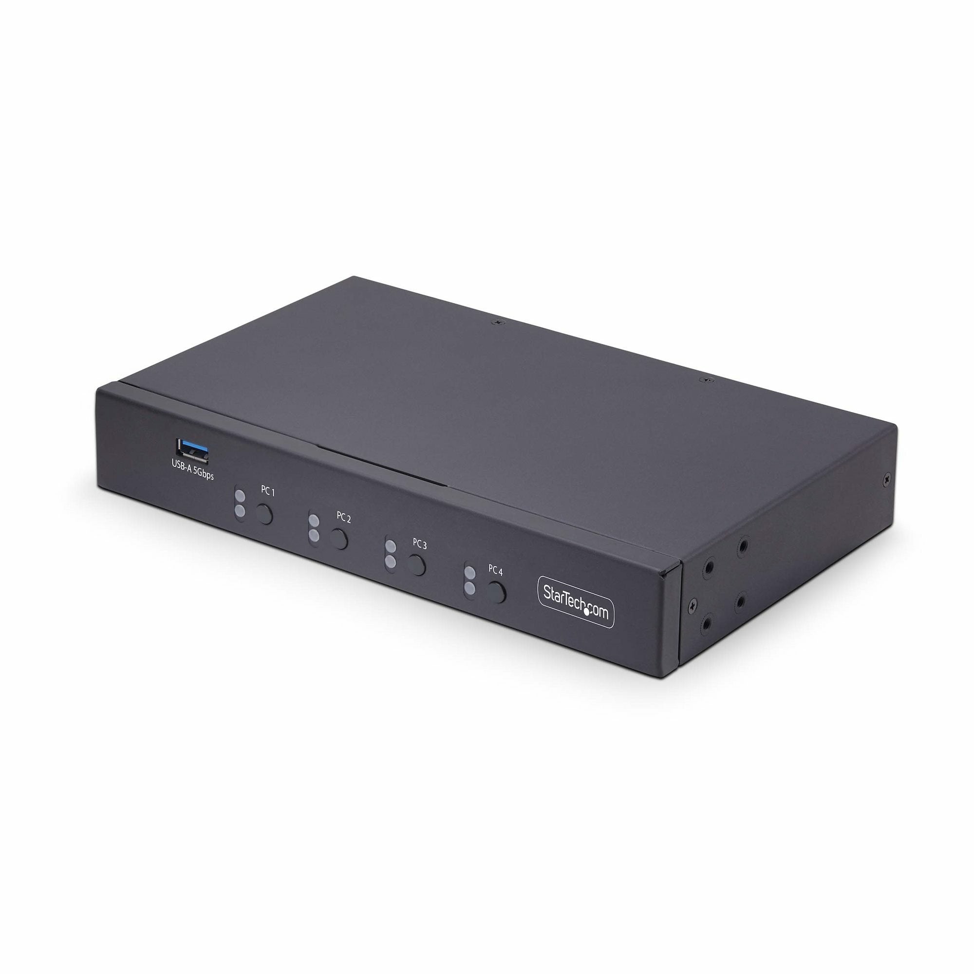 Startech.Com Switch Km/Usb 4 Puertos Con Roaming De Ratón - Conmutador Km Usb 3.0 De Teclado Y Ratón Para 4 Ordenadores - Audio De 3,5mm Y Usb - Taa