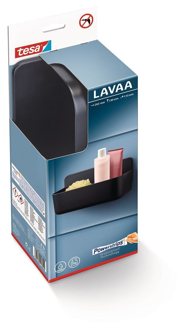 EAN 4063565153525 - TESA LAVAA Plástico Montado en pared Cesta de ducha imagen 3