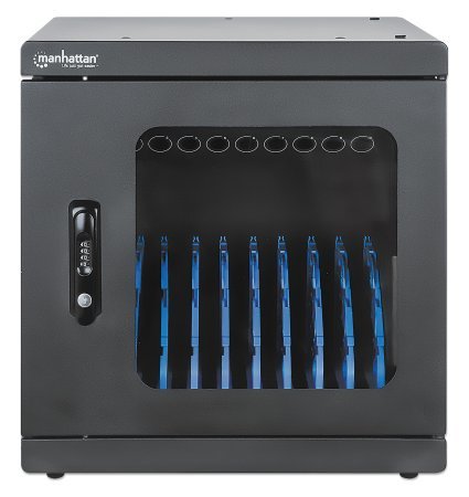 Armario De Carga Manhattan Con 10 Enchufes, Puerta De Crimal Con Cerradura