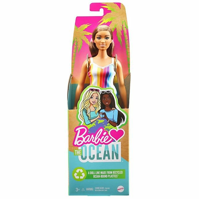Mattel Muñeca Barbie Loves The Ocean Con Vestido Arcoíris Grb38