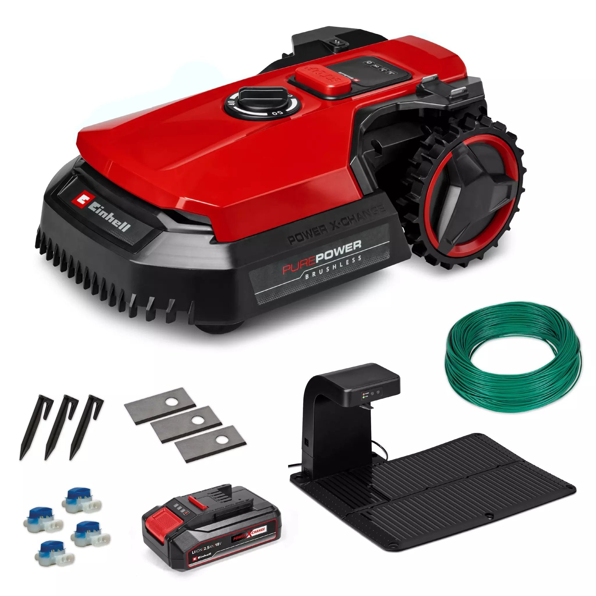 Robot Cortacésped Einhell Freelexo 500 Batería Negro, Rojo, Plata Einhe-3413935