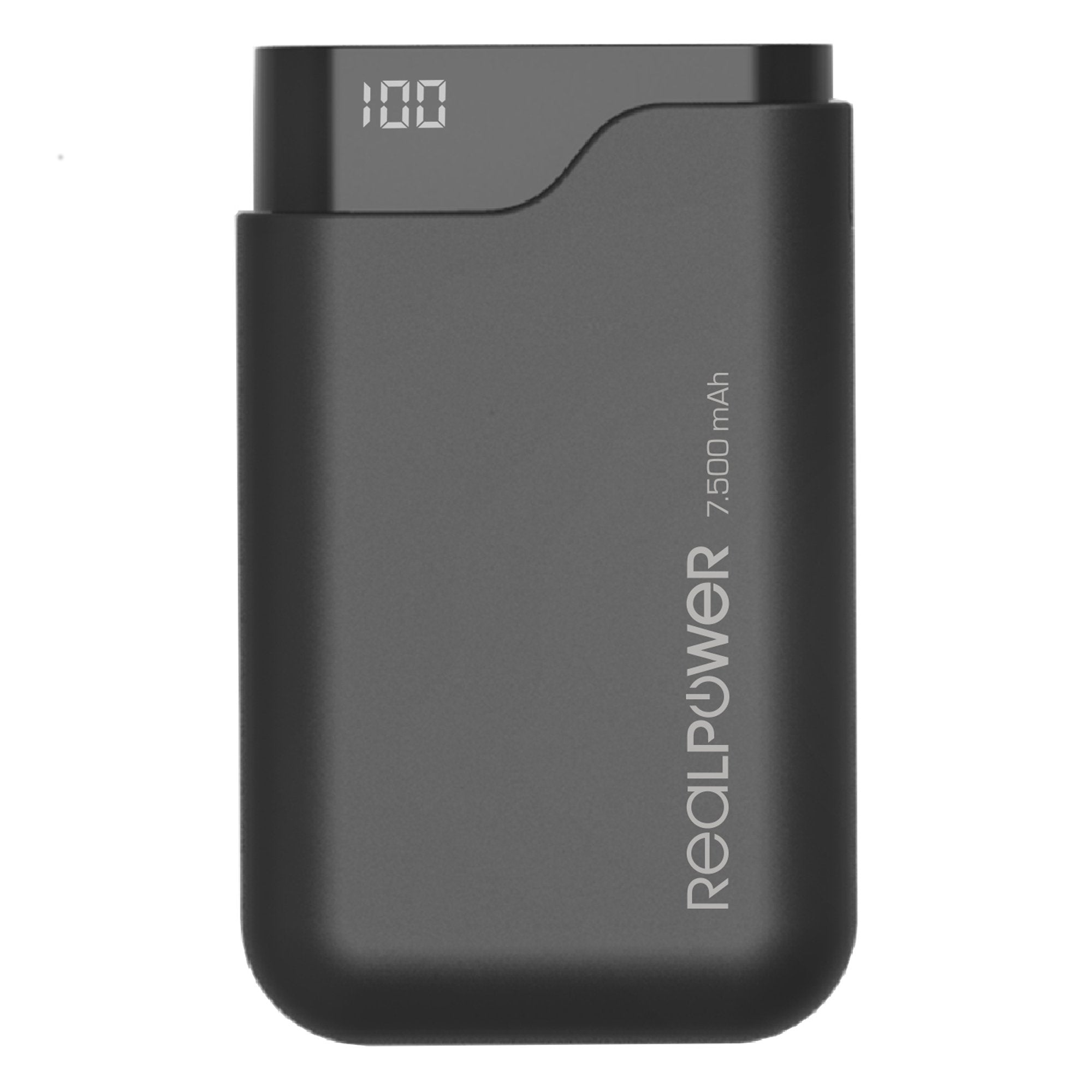 Powerbank Realpower Type C 7500 Schwarz