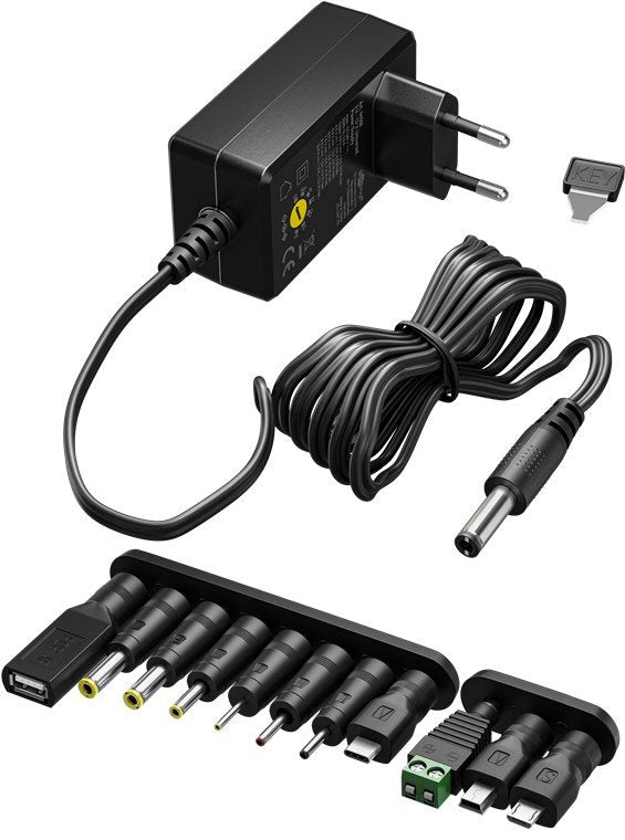 EAN 4040849744365 - Goobay 74436 adaptador e inversor de corriente Interior 36 W Negro imagen 1