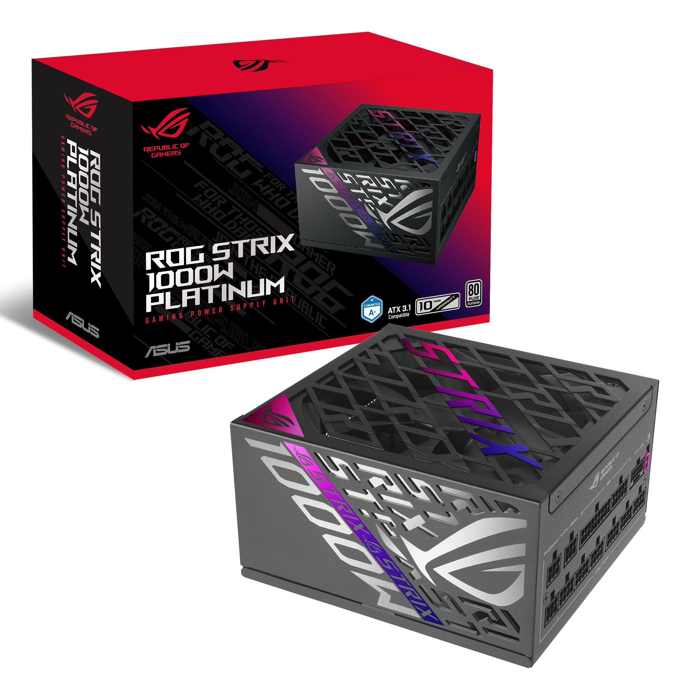 EAN 4711387594384 - ASUS ROG STRIX-1000P-GAMING unidad de fuente de alimentación 1000 W 20+4 pin ATX ATX Negro, Plata imagen 16