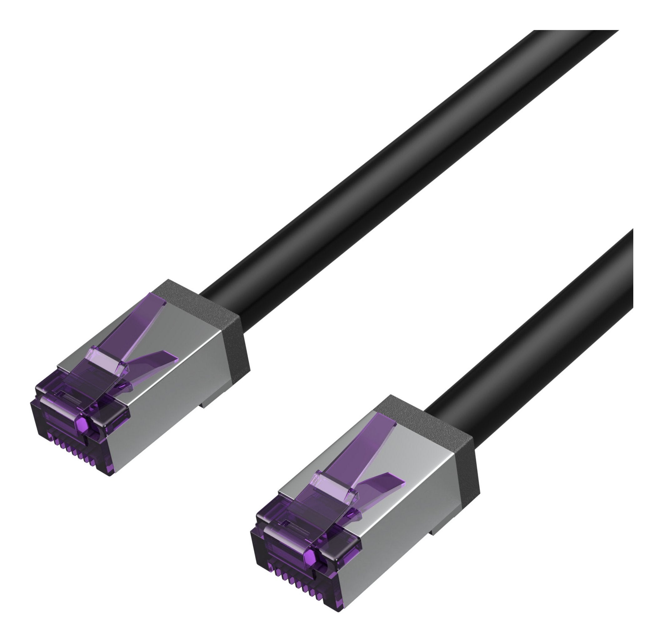 Flexline Cable De Red Cat.6a S/Ftp Kurze Bauform Negro 7,5m