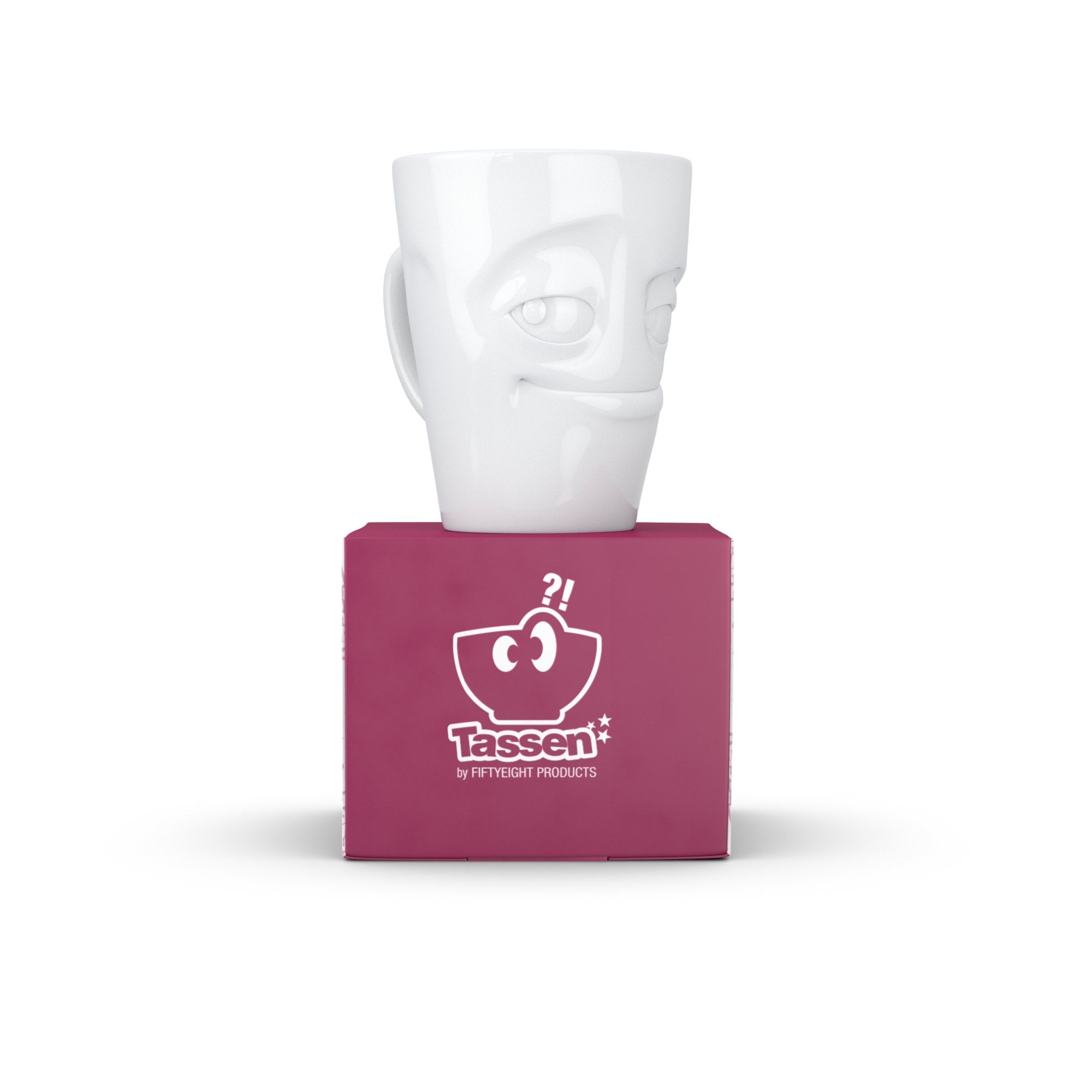 Fiftyeight Henkelbecher 350ml - Verschmitzt Blanco