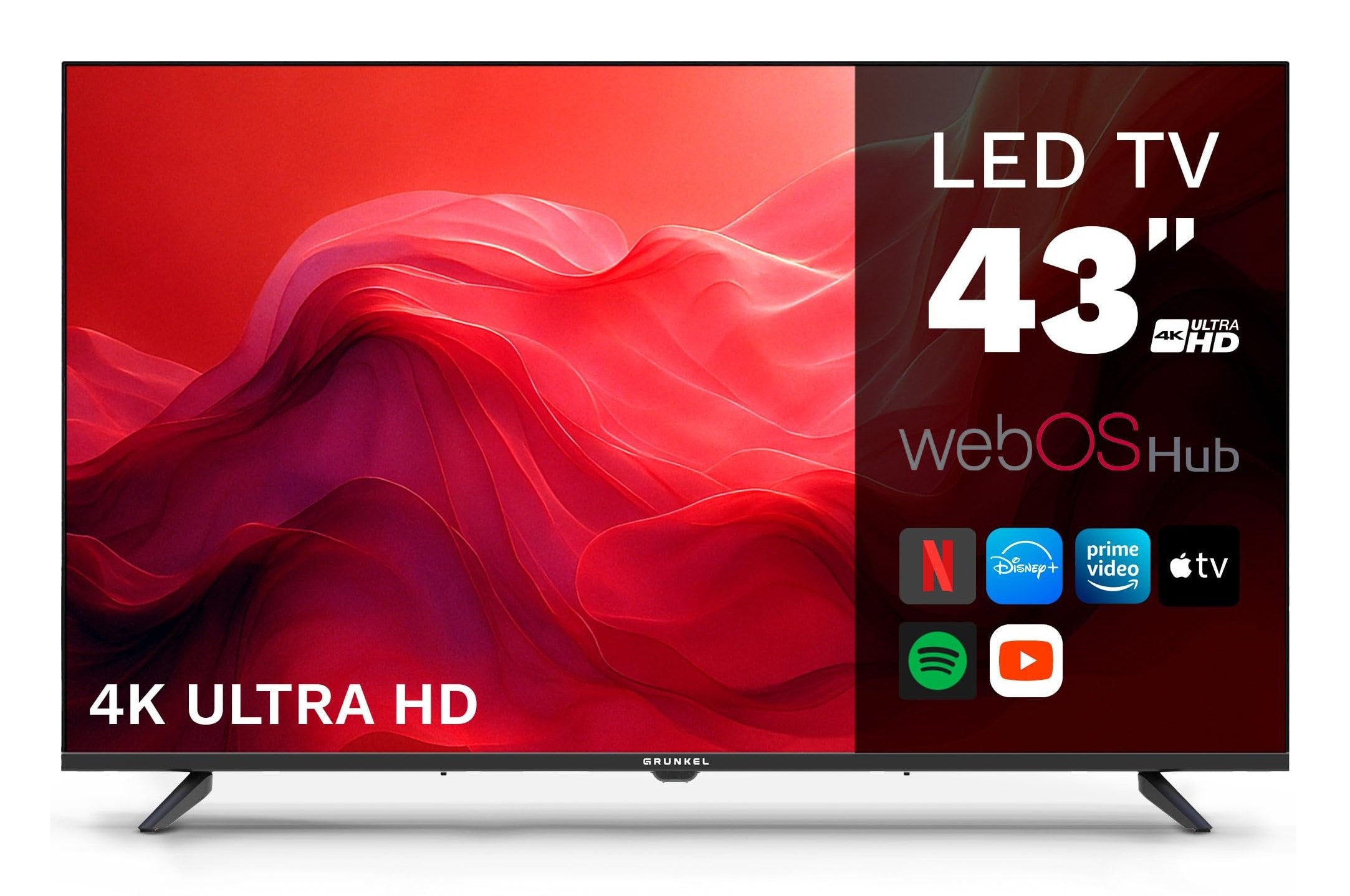 Televisor Grunkel Led-4300pbw 43' 4k Smart Tv Wifi