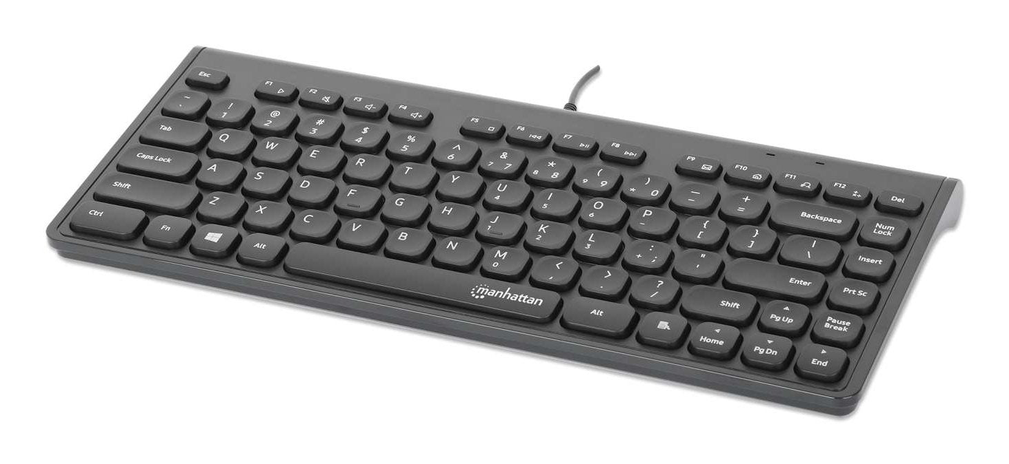 EAN 0766623180702 - Manhattan 180702 teclado Oficina USB QWERTY Negro imagen 1