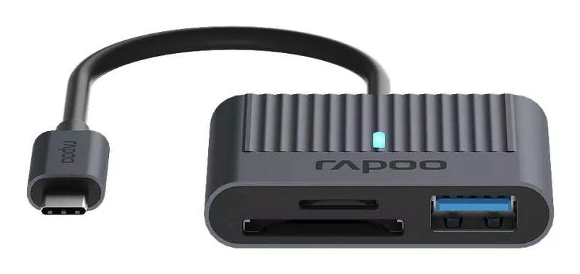 Lector De Tarjetas Rapoo Usb-C Gris