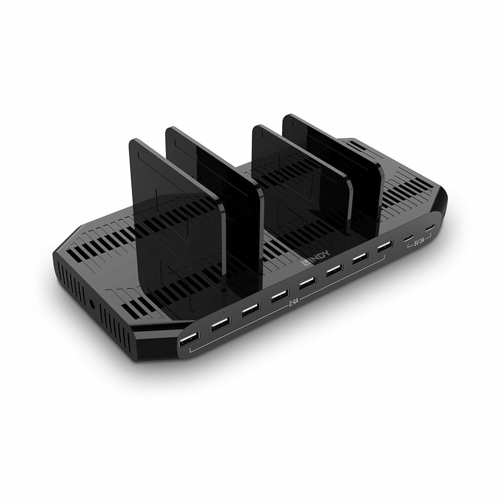 Lindy Estación De Carga Usb De 120 W Y 10 Puertos
