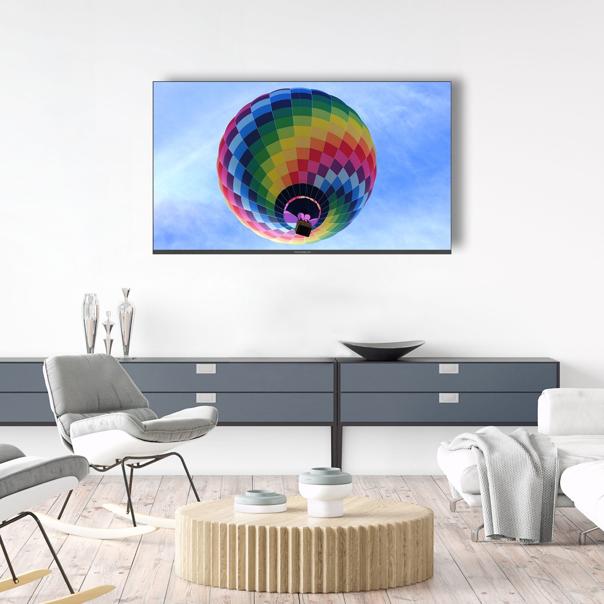 Thom - Thomson Google Tv 55" Qled Side Feet