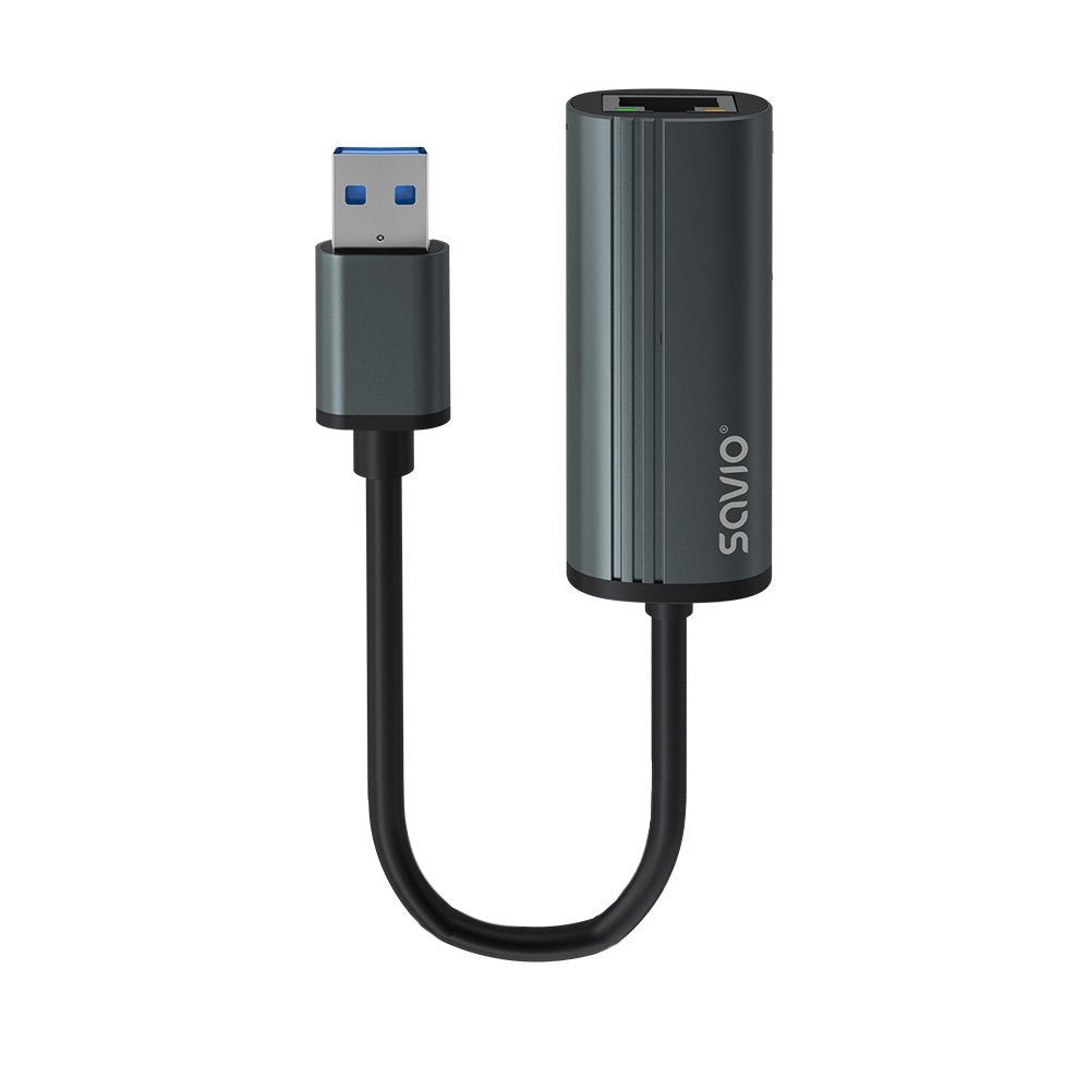 EAN 5901986047742 - Savio AK-55 Adapter USB-A 3.1 GEN 1 do RJ-45 Gigabit Ethernet USB 3.2 Gen 1 (3.1 Gen 1) Type-A 1000 Mbit/ imagen 1