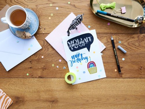 Edding 1340 Brush Pack De 6 Rotuladores - Punta Pincel Flexible - Trazo 1-3mm - Tinta Con Base De Agua - Colores Oro,