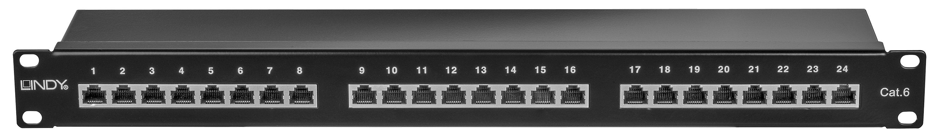 Lindy 25990 Cat6 Patchpanel 24p Mp 1he Negro