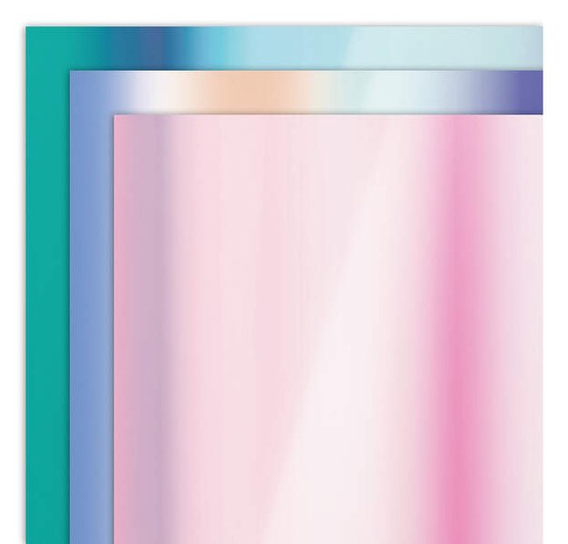 Cricut Holographic Vinyl 30x60cm 3-Sheet Sampler (Opal, Pink, Blue)