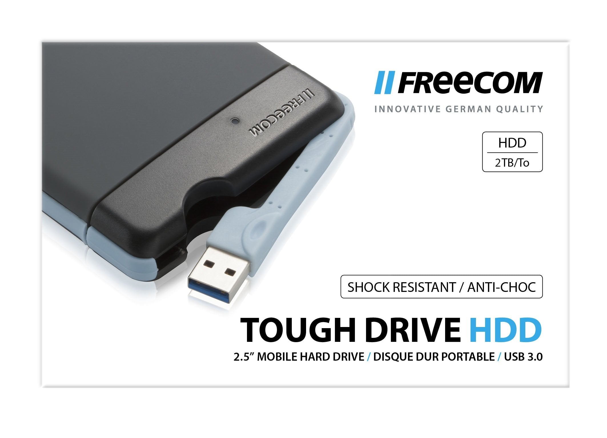 EAN 4021801563316 - Freecom Tough Drive disco duro externo 2 TB 5400 RPM 2.5" USB tipo A 3.2 Gen 1 (3.1 Gen 1) Gris imagen 3