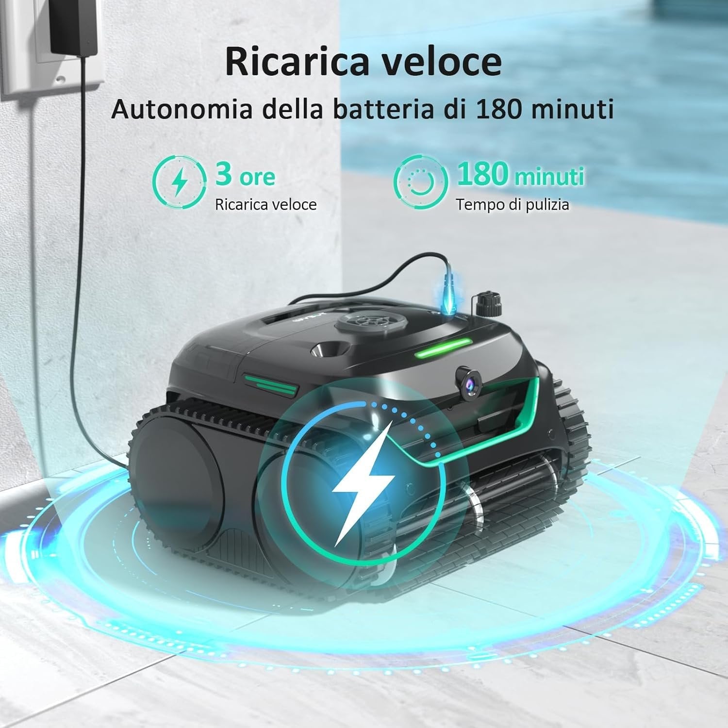 Wireless Pool Cleaning Robot Wybot C2 Pro Vision