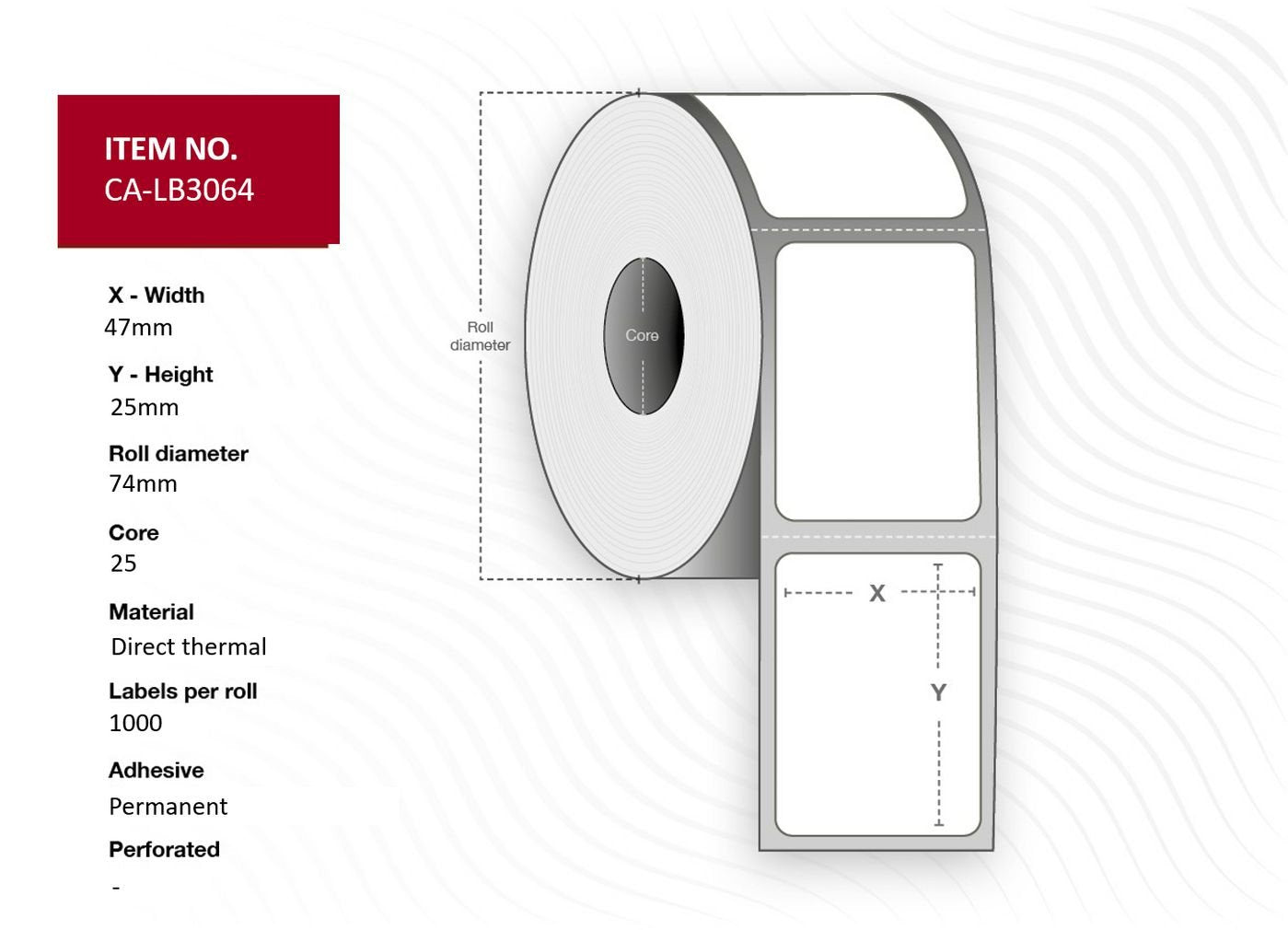 EAN 5706998986511 - Capture CA-LB3064 etiqueta de impresora Blanco imagen 1