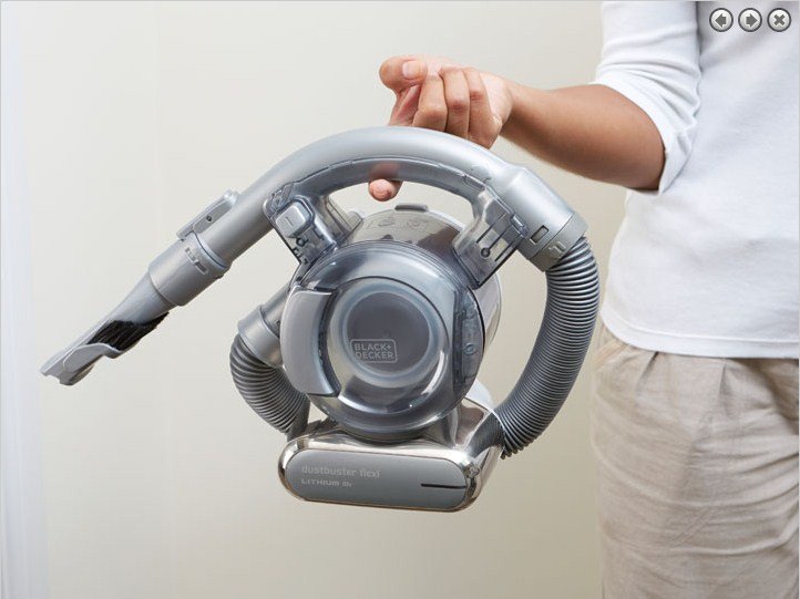 EAN 5035048458648 - Black & Decker PD1820LF aspiradora de mano Negro, Cromo Sin bolsa imagen 12