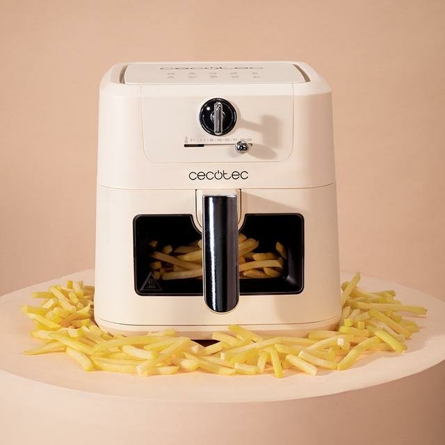 Cecotec Antique 5000 Window 5 L Independiente 1500 W Freidora De Aire Caliente Blanco