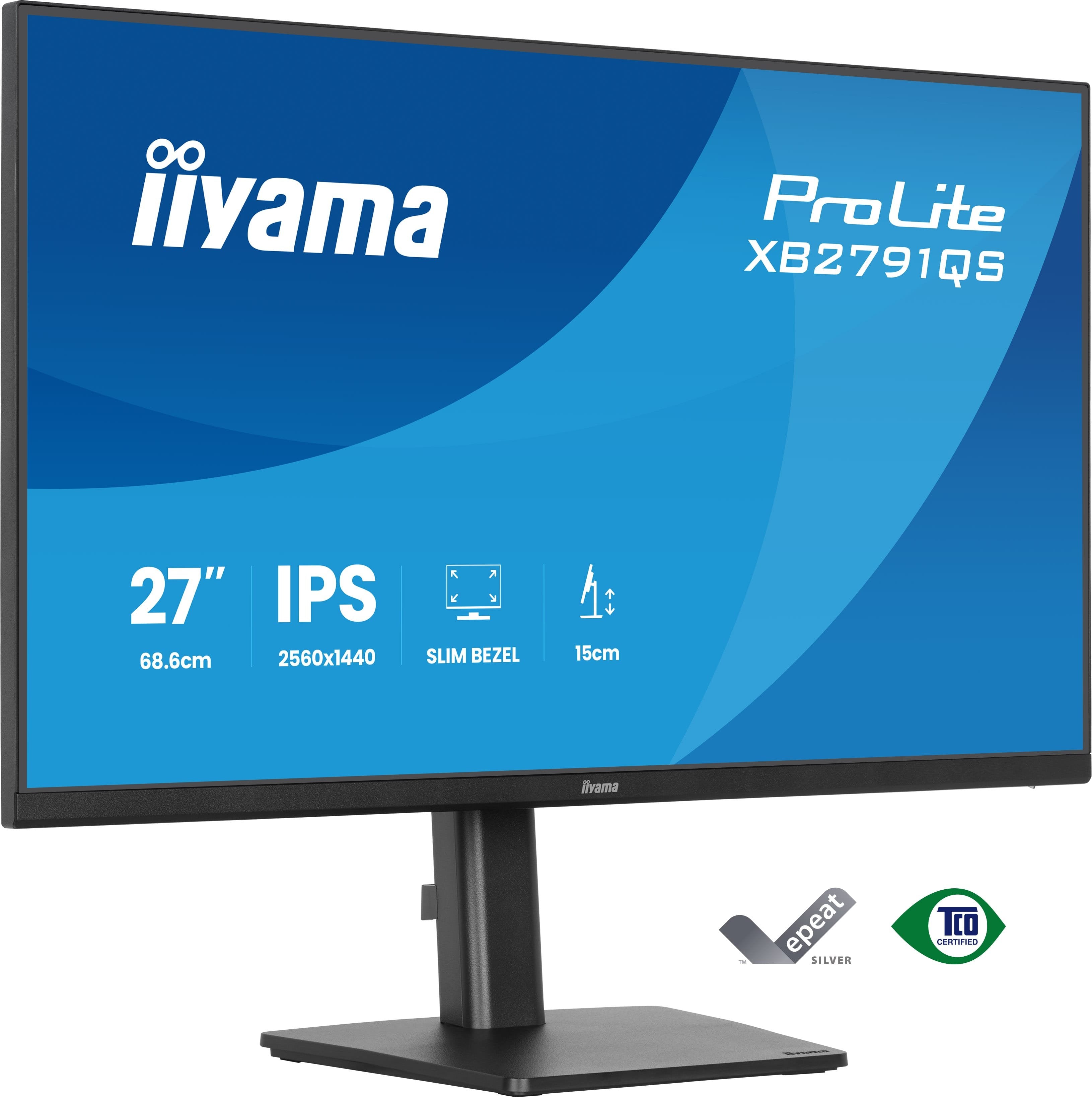 Monitor Iiyama 27" Ips, 4-Side Slim Bezel 2560x1440 75hz