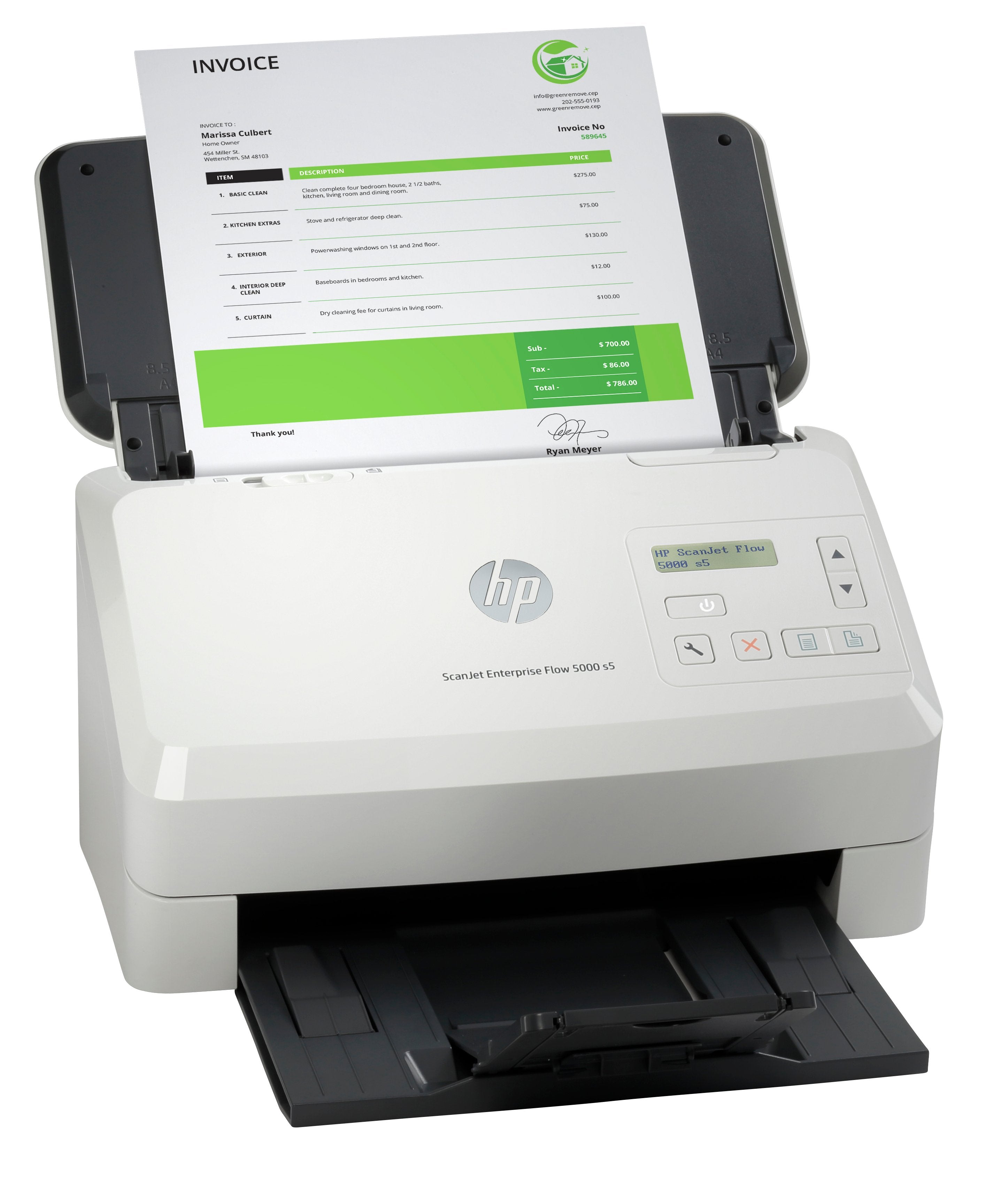 EAN 0193905029969 - HP ScanJet Enterprise Flow 5000 s5 Escáner alimentado con hojas 600 x 600 DPI A4 Blanco imagen 2
