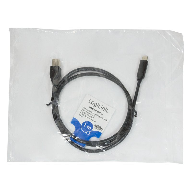 EAN 4052792053173 - LogiLink CU0162 cable USB USB 3.2 Gen 1 (3.1 Gen 1) 1 m USB C USB B Negro imagen 4