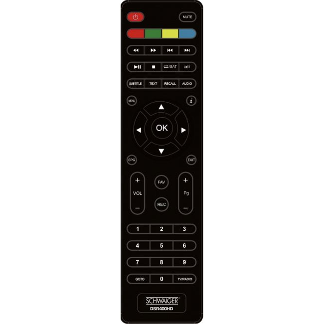 Receptor Schwaiger Dvb-S2 Con Conexión Usb, Fta, Negro