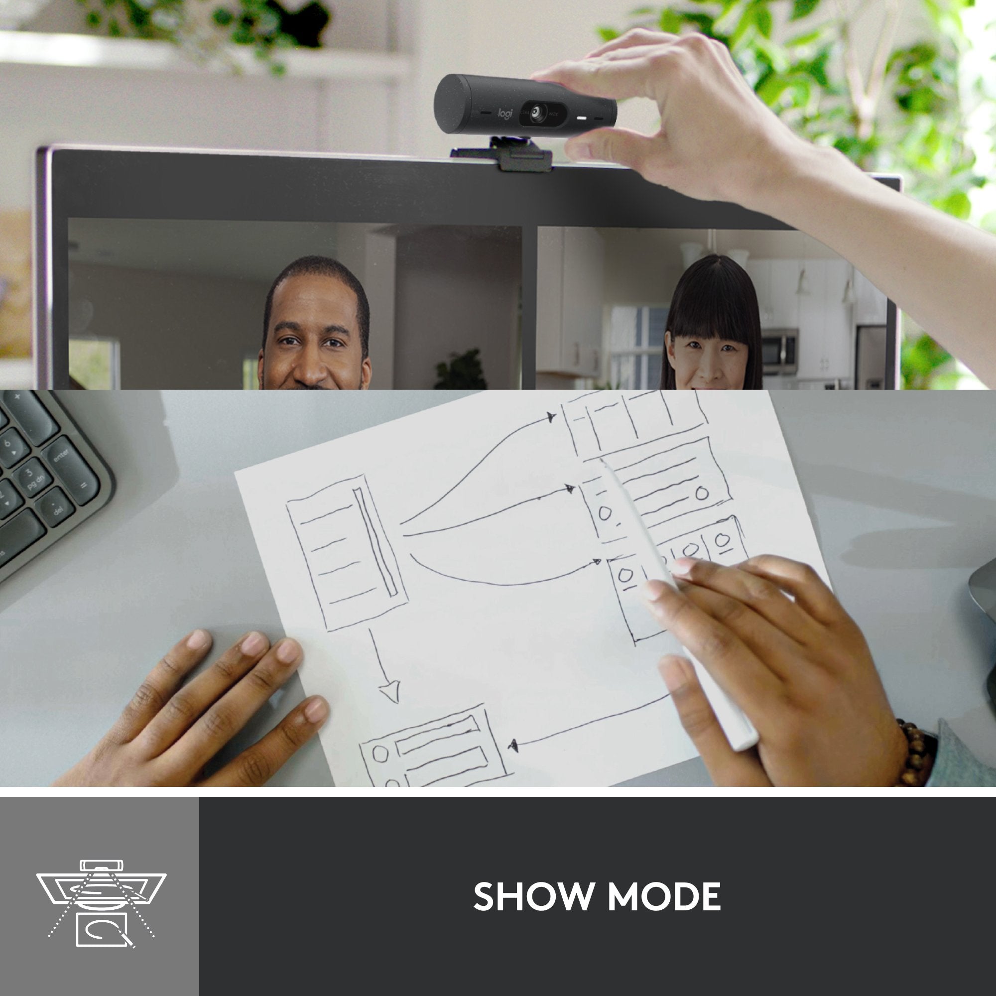 EAN 5099206104914 - Logitech 960-001422 cámara web 4 MP 1920 x 1080 Pixeles USB-C Grafito imagen 16