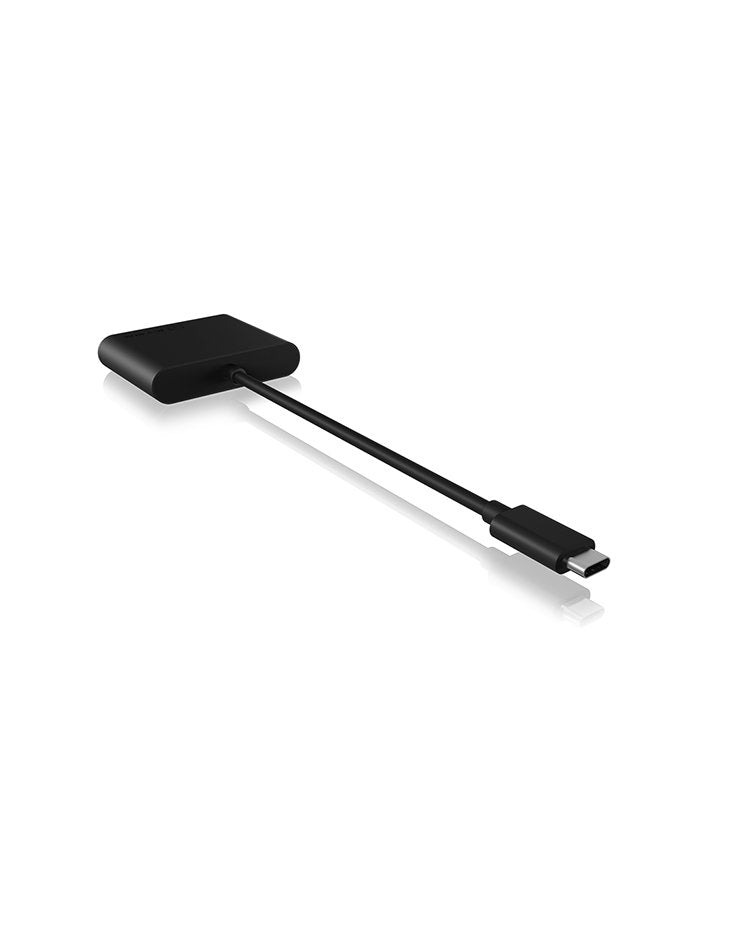 Lector De Tarjetas Externo Raidsonic Ib-Cr301-C3, Cf,Microsd (Transflash),Microsdhc,Microsdxc,Sd,Sdhc,Sdxc, Negro, 5000 Mbit/S, Aluminio, Usb 3.2 Gen 1 (3.1 Gen 1) Type-C, 43 Mm