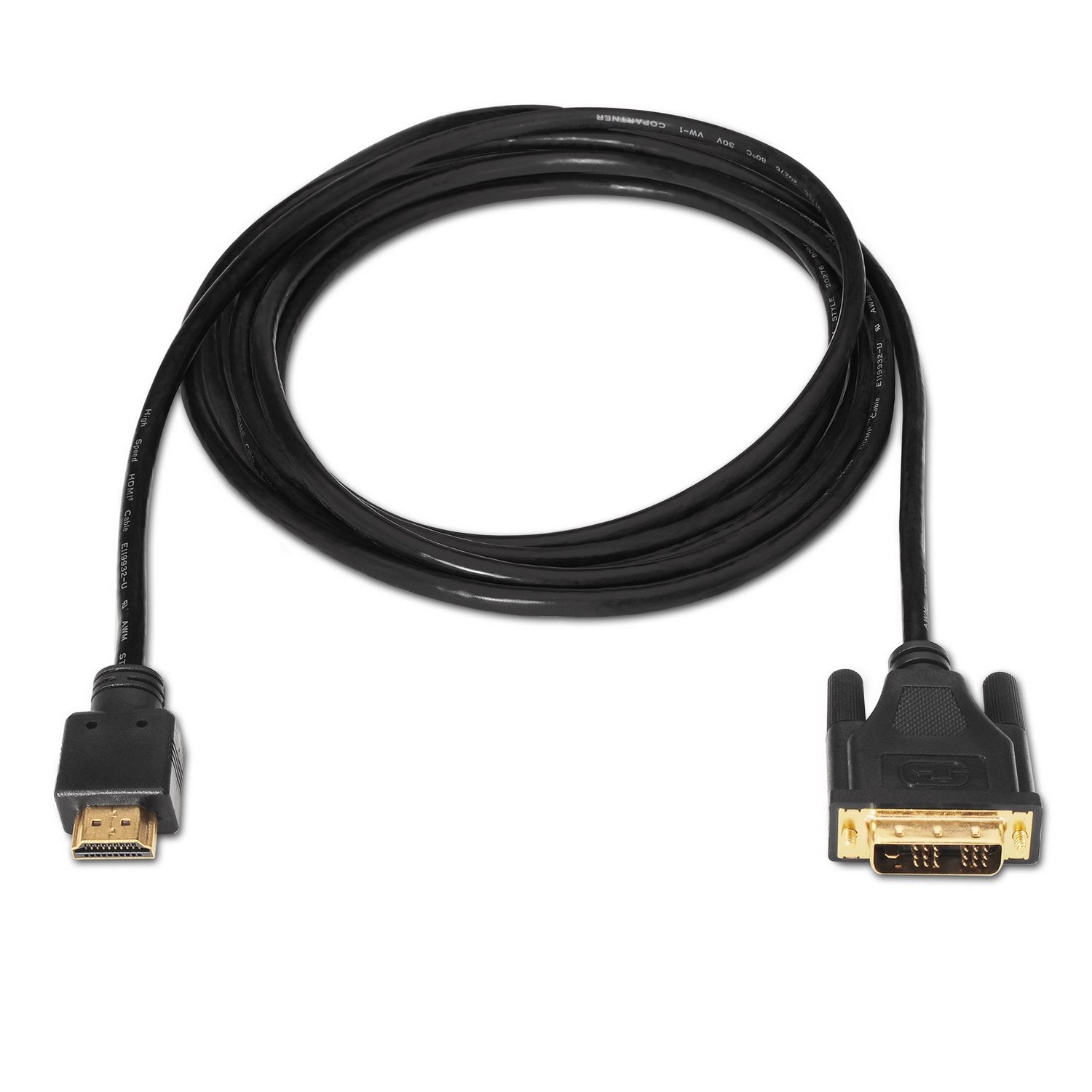 EAN 8436574700893 - AISENS A117-0090 adaptador de cable de vídeo 1,8 m HDMI tipo A (Estándar) DVI 18+1 Negro imagen 2