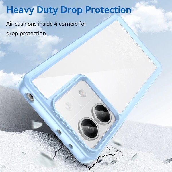 EAN 9145576285237 - Hurtel 9145576285237 funda para teléfono móvil 16,9 cm (6.67") Azul, Transparente imagen 3