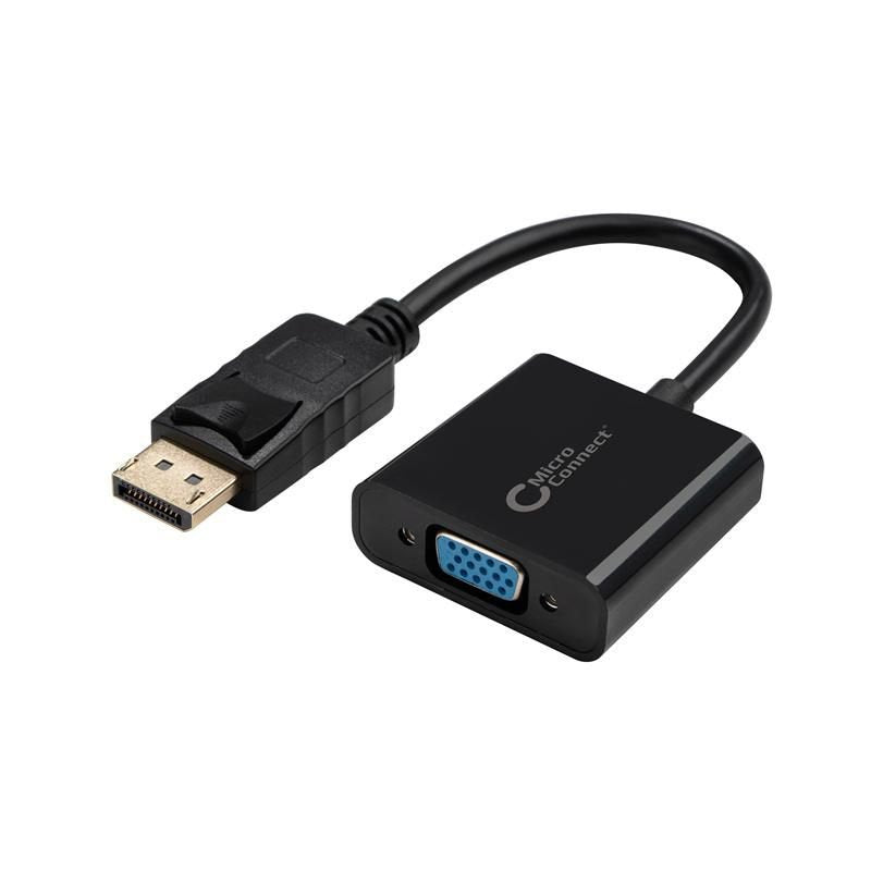 EAN 5711045445736 - Microconnect DPVGA15CM adaptador de cable de vídeo 0,15 m DisplayPort VGA (D-Sub) Negro imagen 1