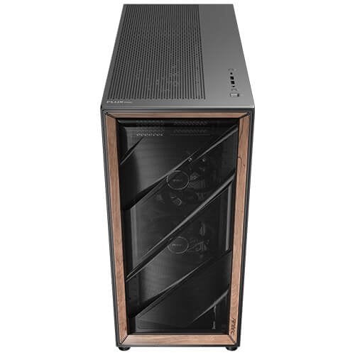 Caja Pc Antec Flux Pro_euv Wood Atx 2xusb3.0 Sin Fuente Negro