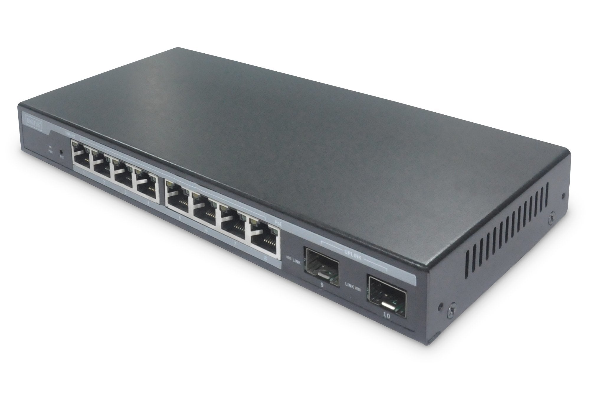 Digitus Conmutador Gigabit Poe De 8 Puertos Gestionado L2 + 2 Sfp