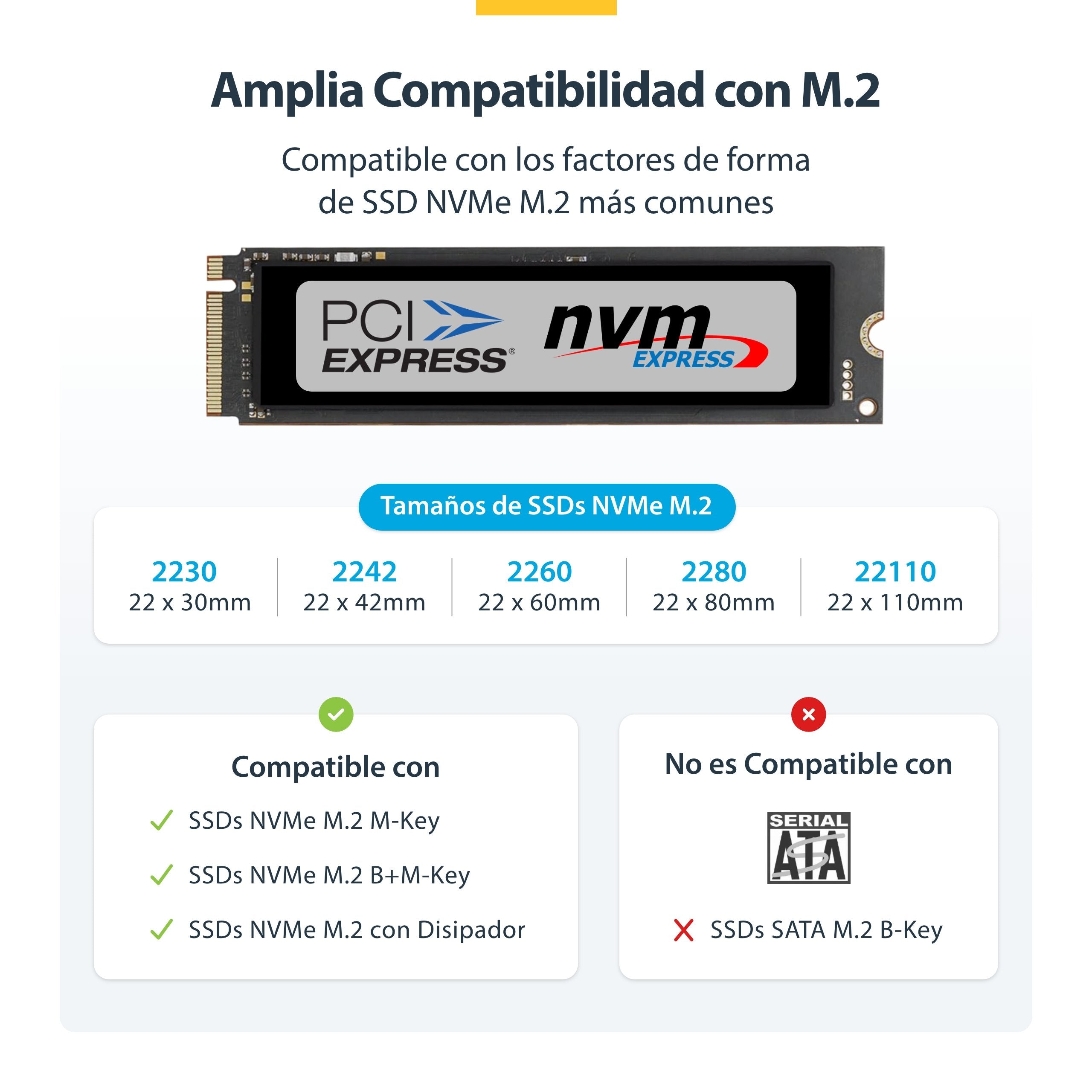 EAN 0065030912563 - StarTech.com 1USB3-NVME-DOCK base de conexión para disco duro USB 3.2 Gen 2 (3.1 Gen 2) Type-C Negro imagen 12