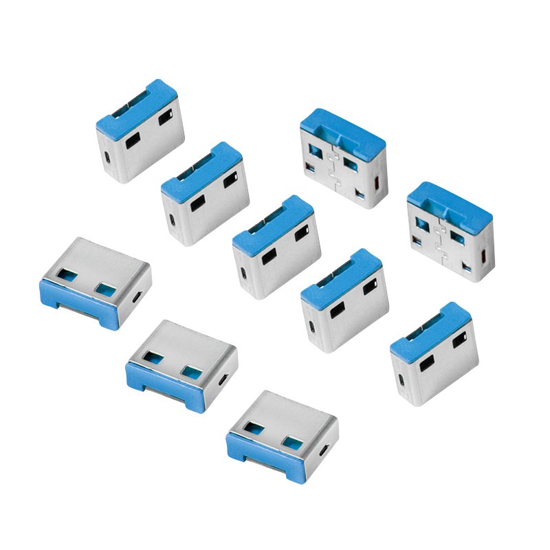 Logilink Au0046 Usb Port De Blocker Candado Para Puertos Usb 10x Locks
