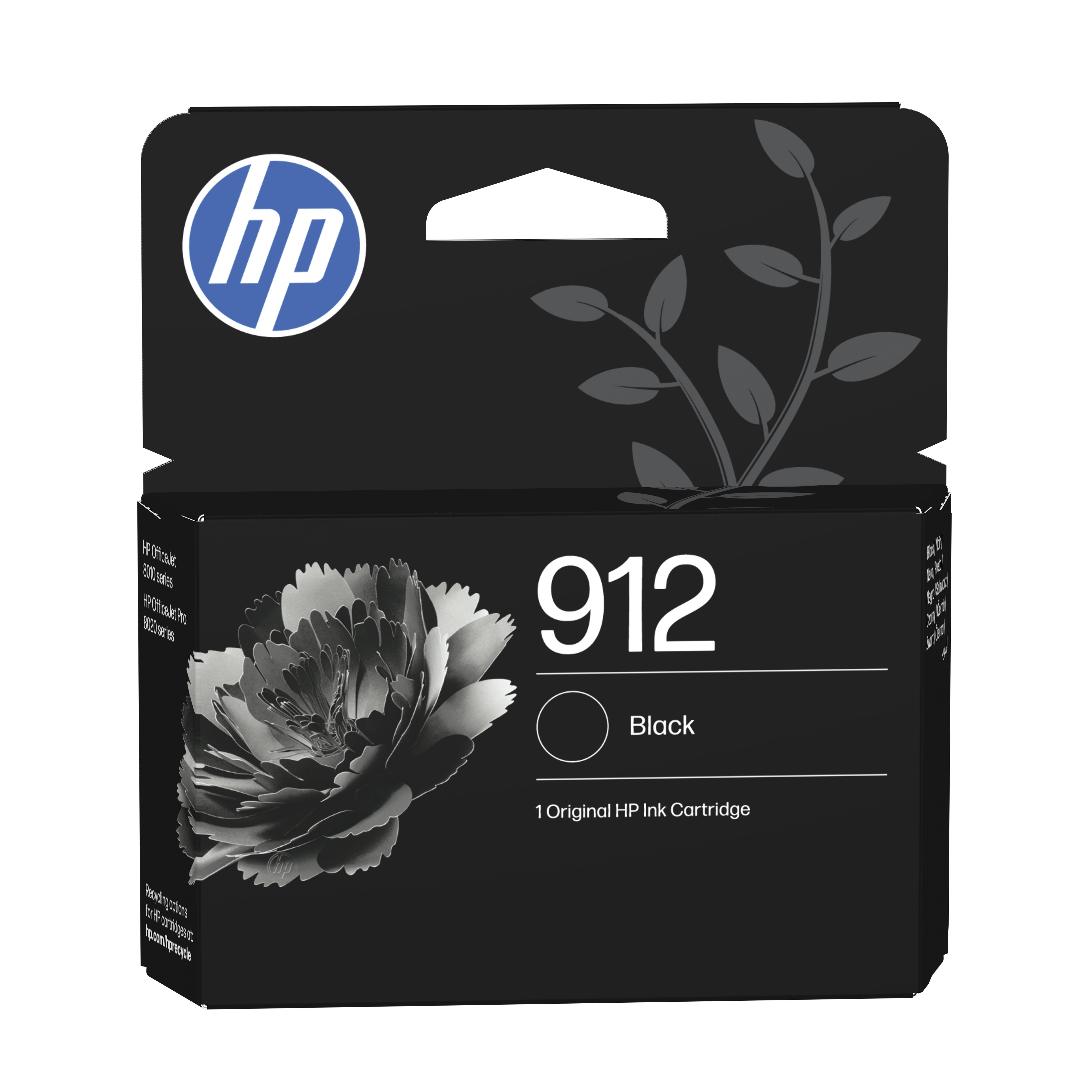 EAN 0195122352301 - HP 912 4-Pack CMYK(4) Original Ink Cartridge Combo cartucho de tinta 4 pieza(s) Rendimiento estándar Negr imagen 1