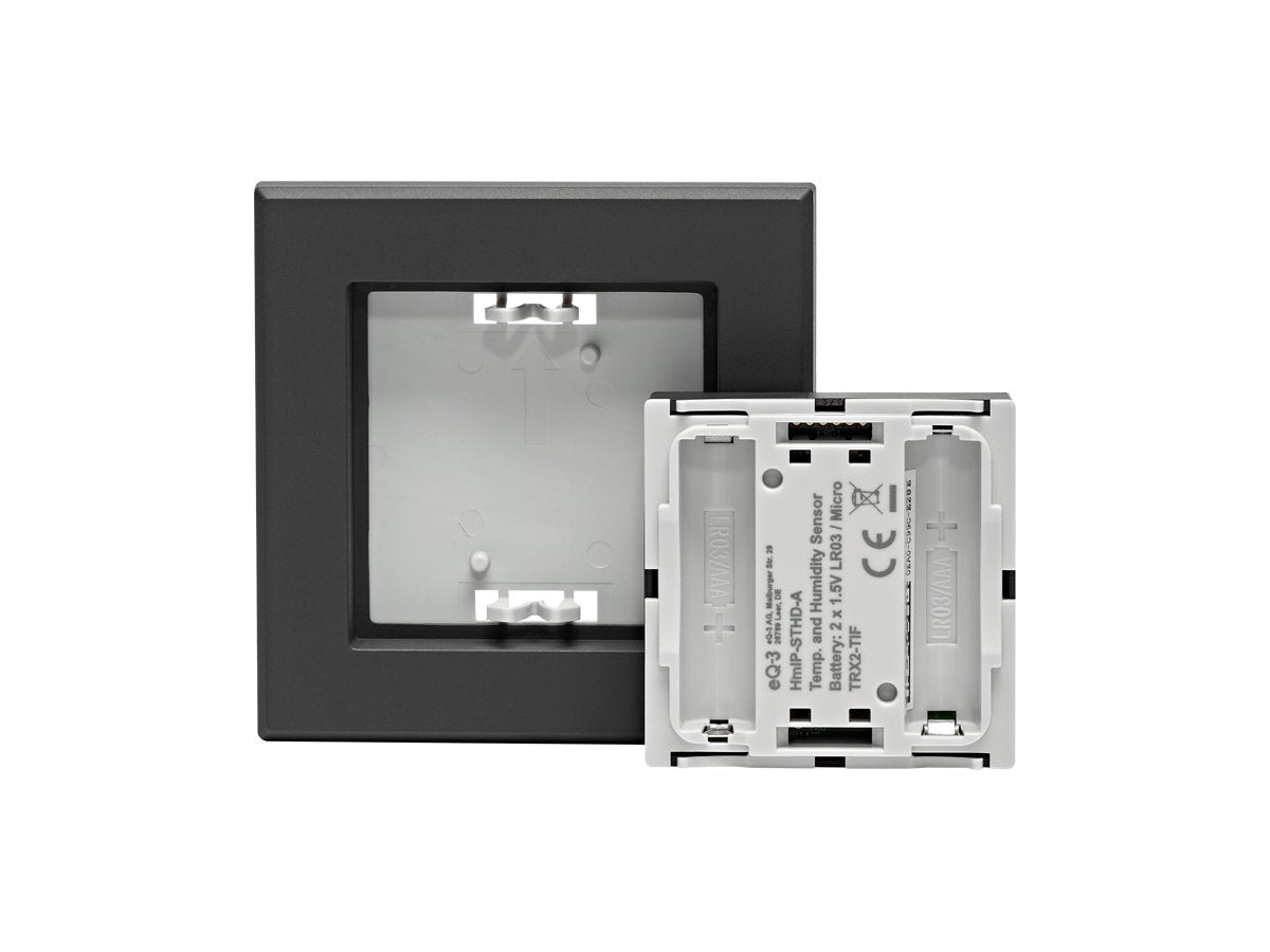 Sensor De Temperatura Y Humedad Homematic Ip Con Display Hmip-Sthd-A Antracita 160551a0