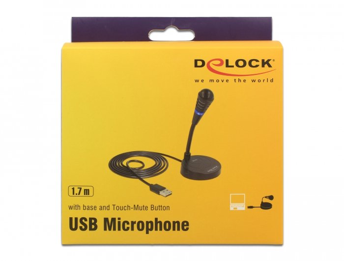 EAN 4043619658688 - DeLOCK 65868 micrófono Negro Micrófono para PC imagen 3