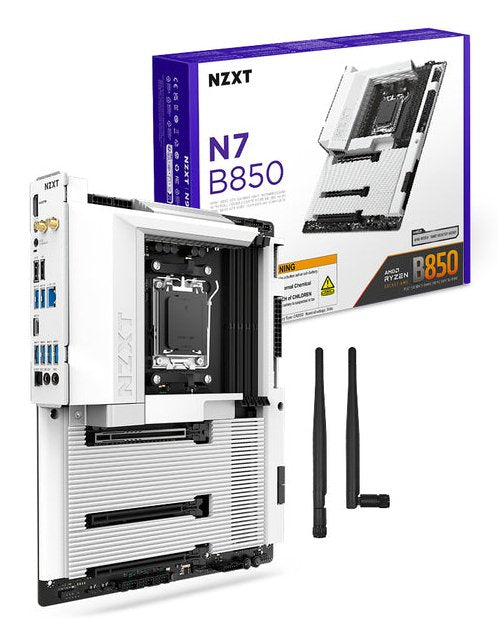 Nzxt N7 B850 Wifi White Ddr5 Am5 White Cover N7-B85xt-W1