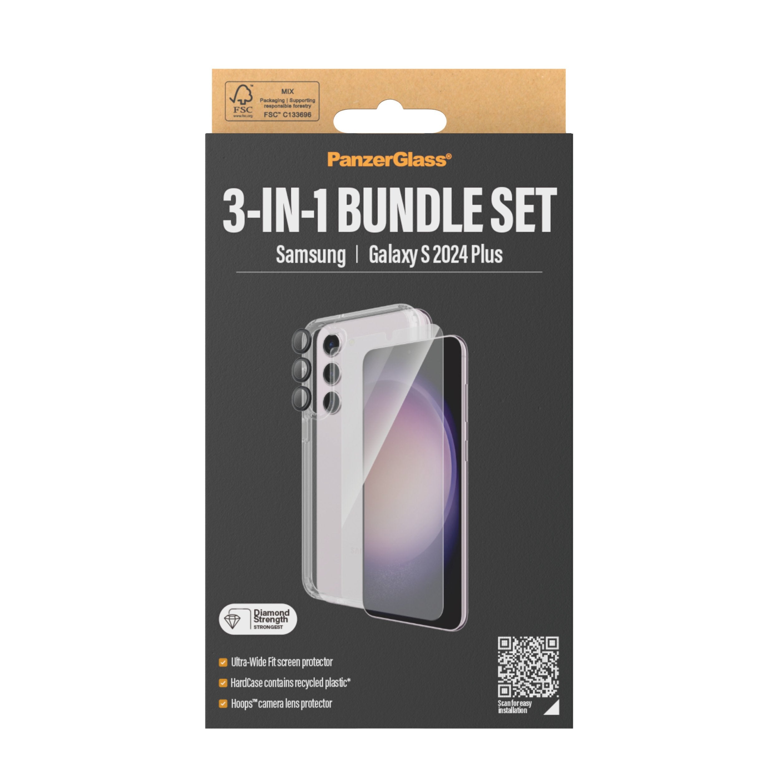 EAN 5711724212147 - PanzerGlass ® 3-in-1 Bundle Samsung Galaxy S24+ | Ultra-Wide Fit w. EasyAligner Protector de pantalla 1 p imagen 5