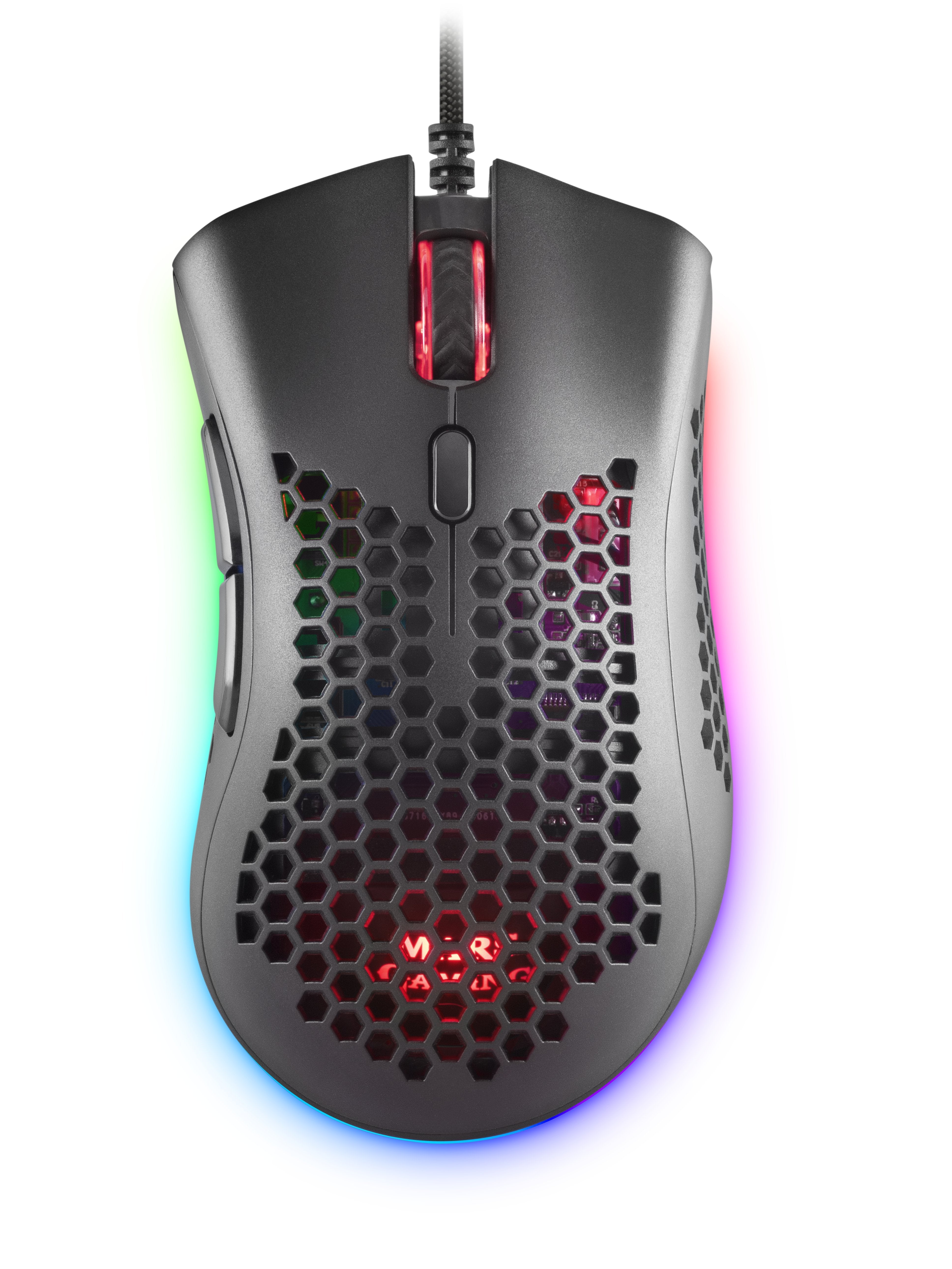 Raton Optico Mmex Rgb Black Mars Gaming 32000dpi/Rgb Chroma/7 Botones/Software