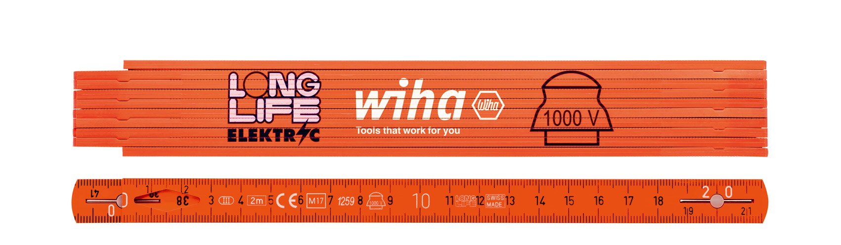 Wiha Regla Plegable Para Electricistas Longlife