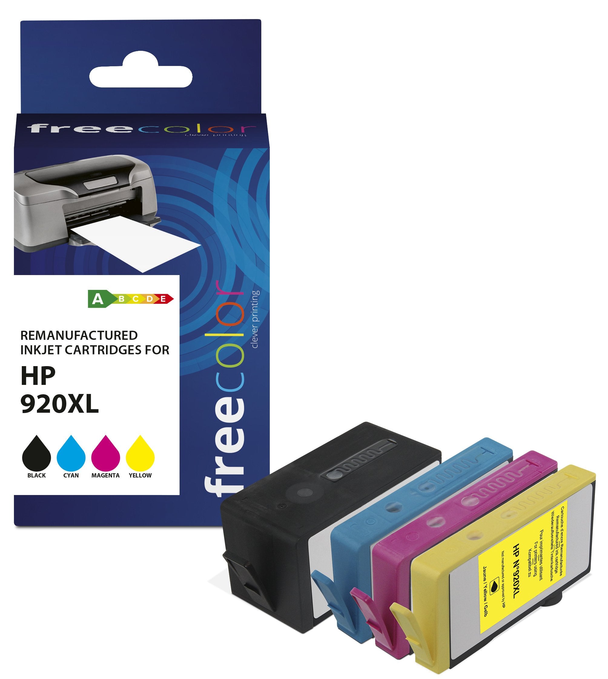 EAN 3112539919122 - Freecolor K10319F7 cartucho de tinta 4 pieza(s) Compatible High (L) Yield Negro, Cian, Magenta, Amarillo imagen 1