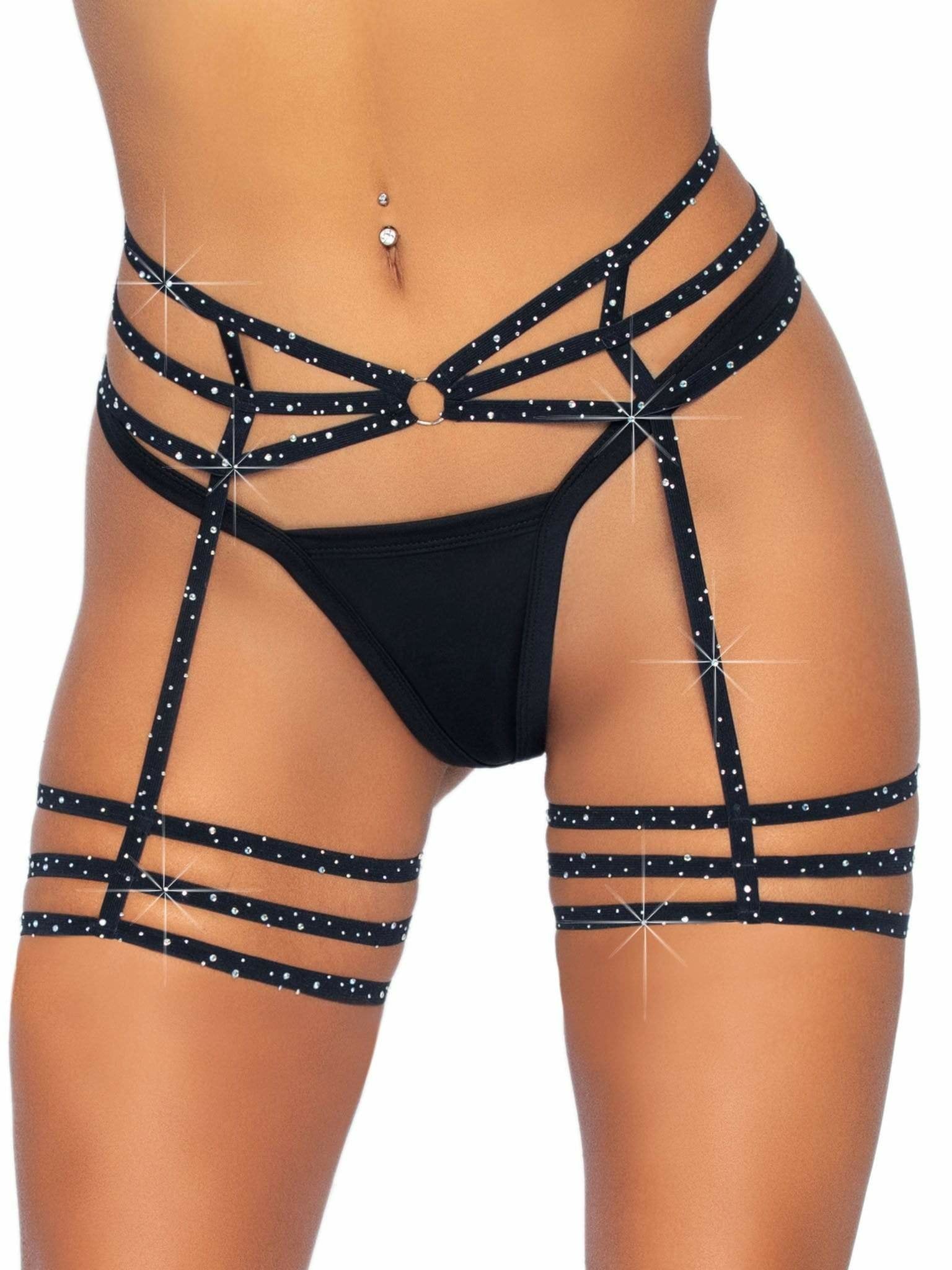 Leg Avenue - Liguero Con Brillantes Talla Unica